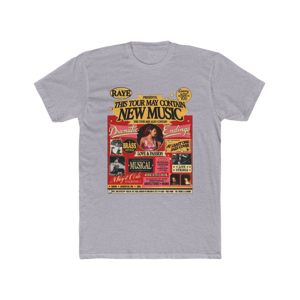 RAYE This Tour May Contain New Music Tour Black T Shirt QA1662