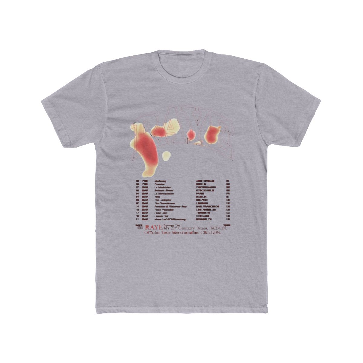M21CB Album Tour T Shirt | RAYE - alternate angle 2, merchandise
