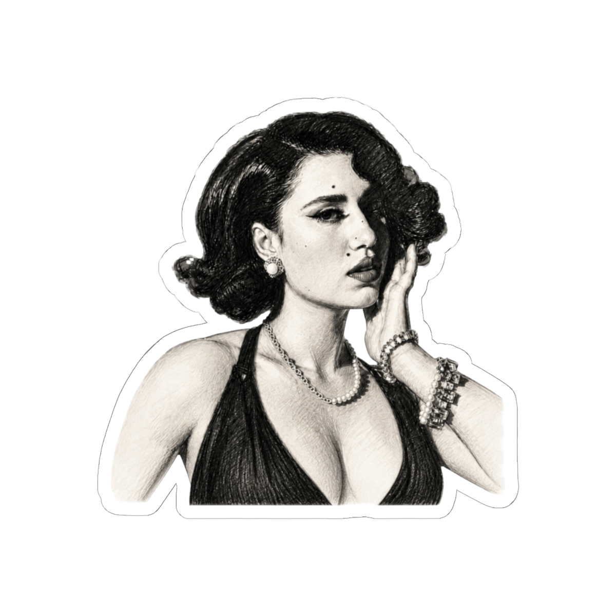Raye Sketch Sticker | Artistic Vinyl Decal for Everyday Style - Official Stickers merchandise