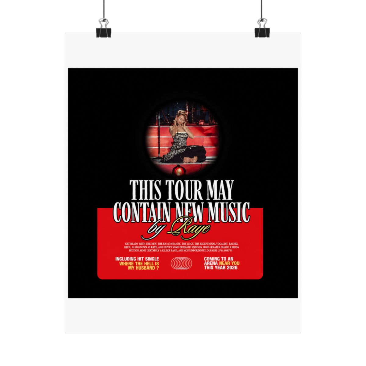 RAYE On Tour - alternate angle 4, merchandise